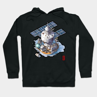 Isometric space station Hoodie